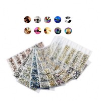 Rhinestones Art Crystals Accessory Mixed Pack Stones Size Press On Nails With Nail Rhinestone